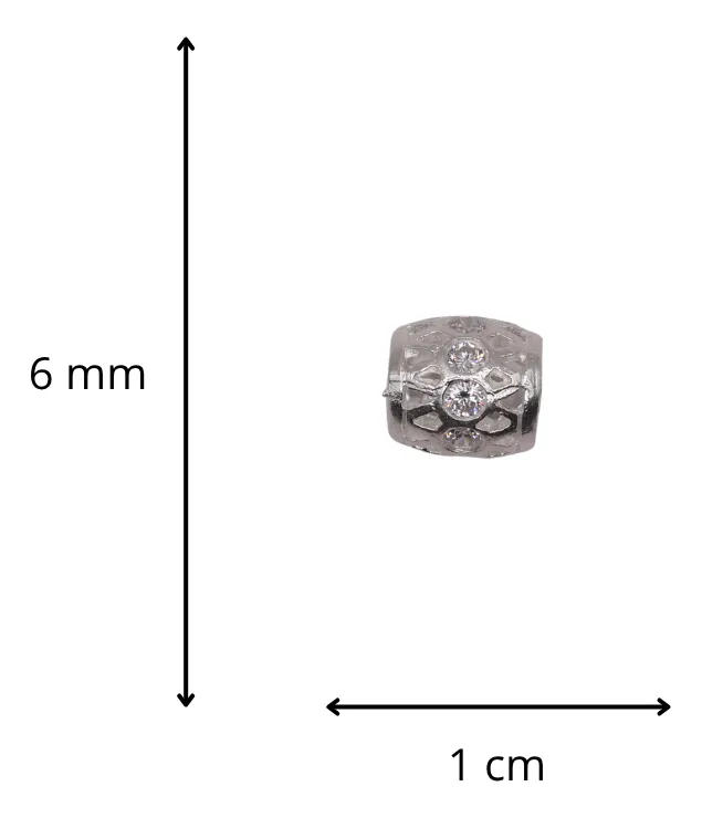 Dije Tipo Charm + Cadena en Plata .925