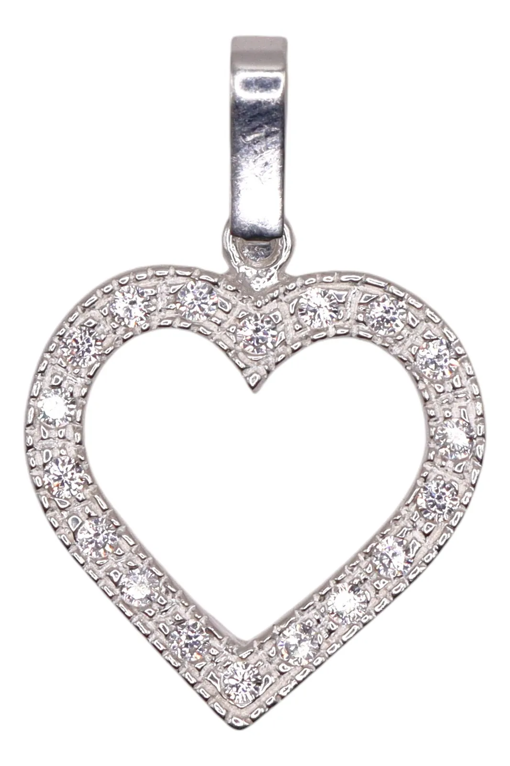 Dije De Corazón + Cadena en Plata .925