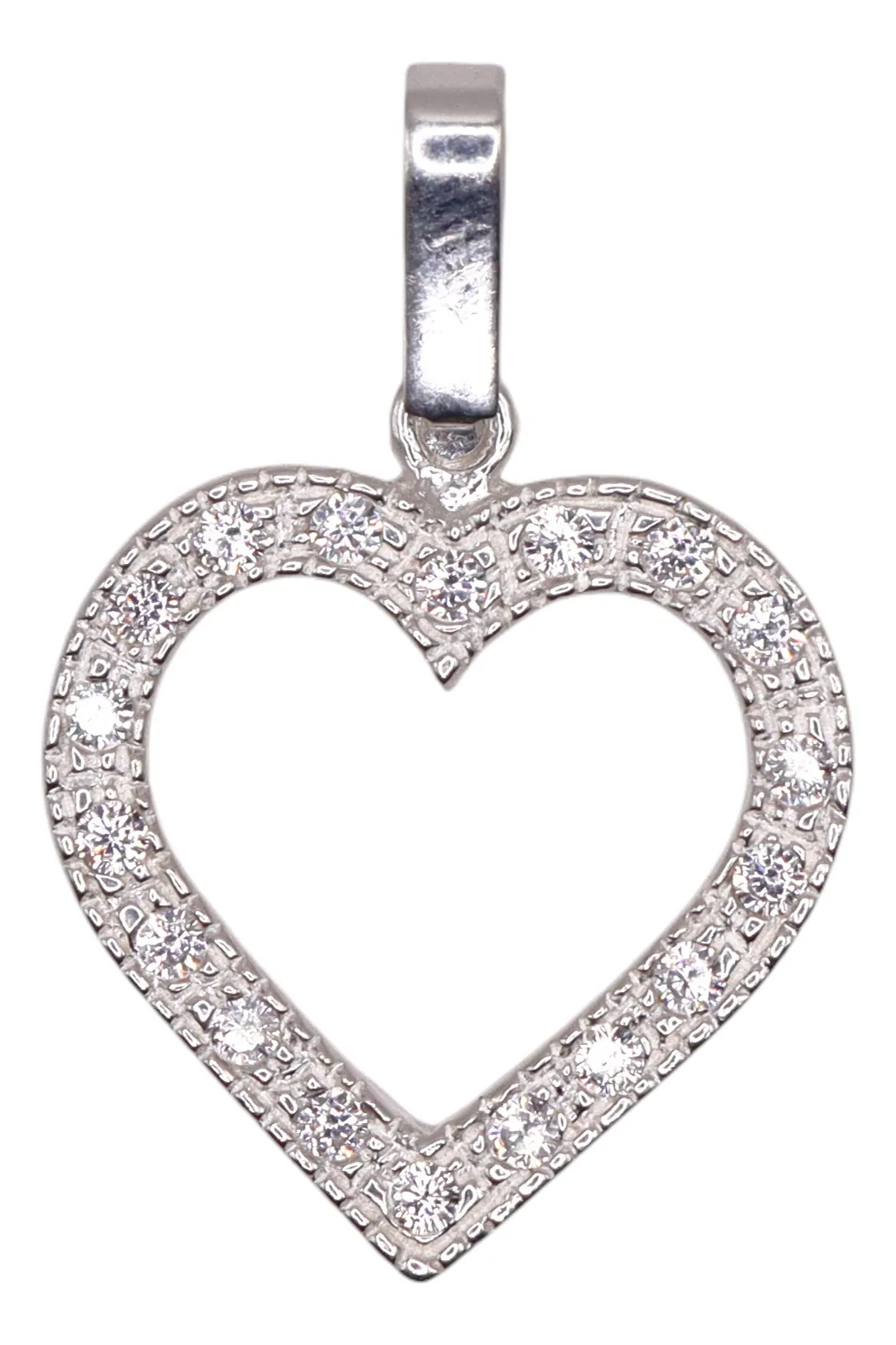 Dije De Corazón + Cadena en Plata .925