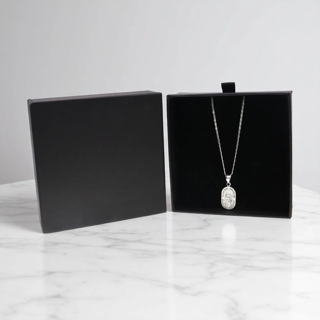 Medalla Espíritu Santo + Cadena en Plata .925