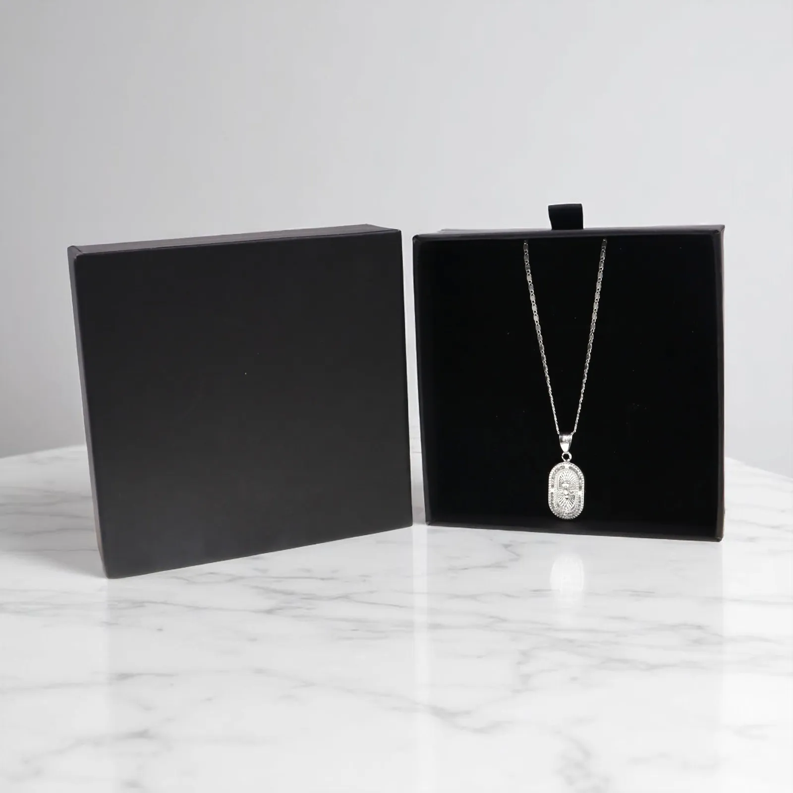 Medalla Espíritu Santo + Cadena en Plata .925