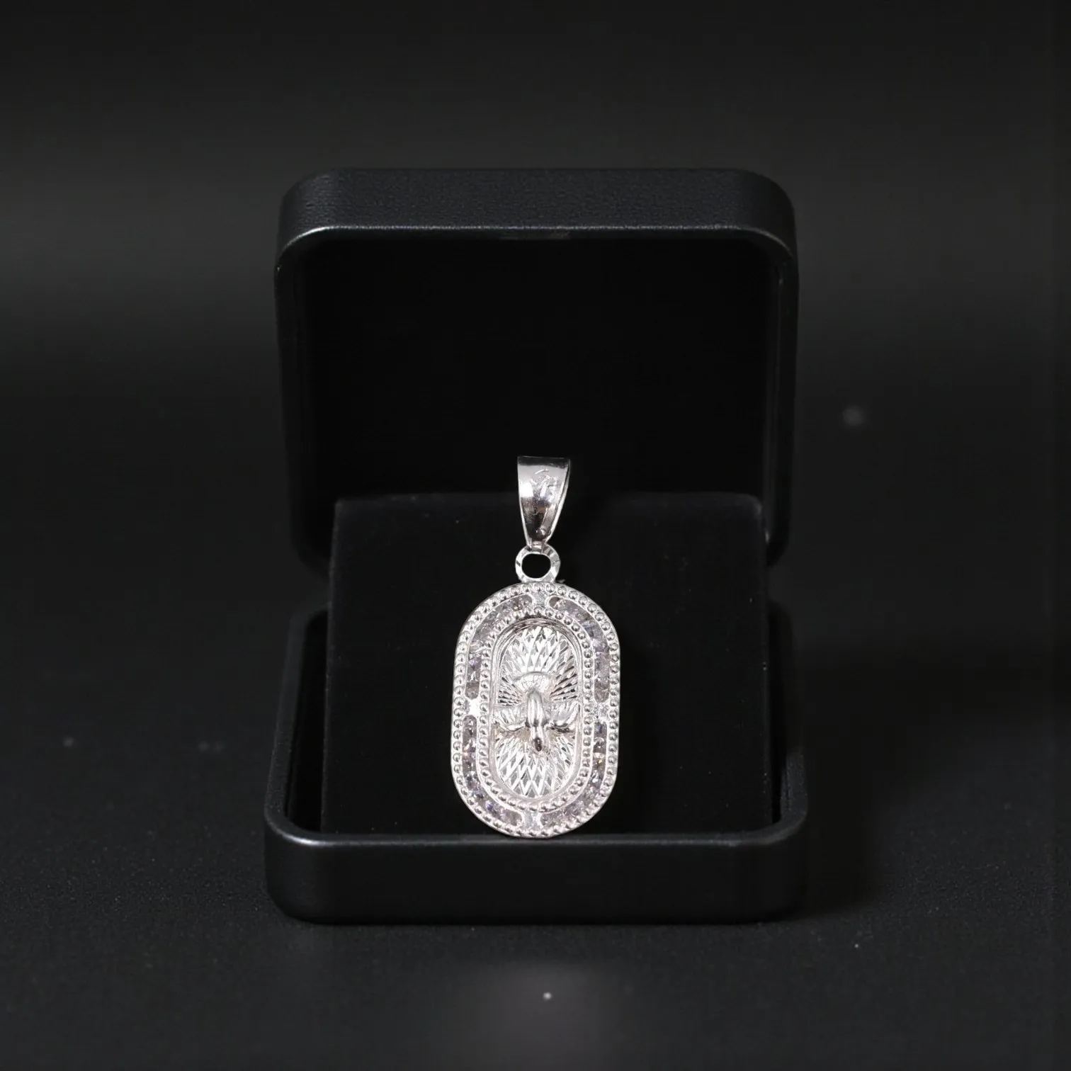 Medalla Espíritu Santo + Cadena en Plata .925