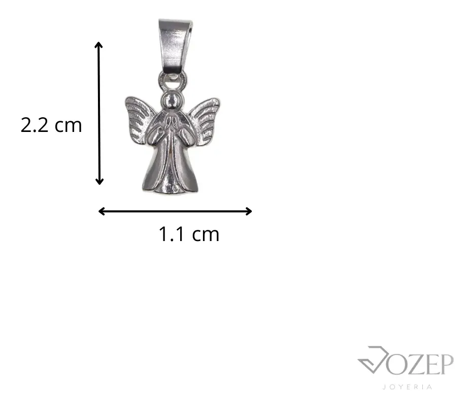 Dije de Ángel + Cadena de Plata .925