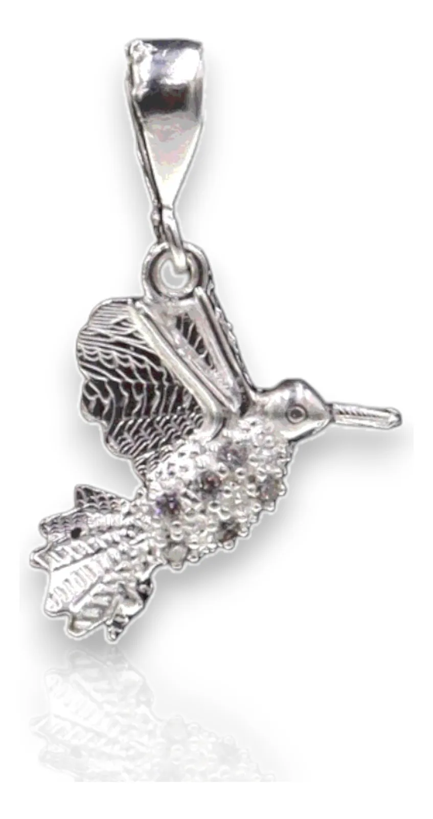 Aretes + Dije Colibri en Plata .925