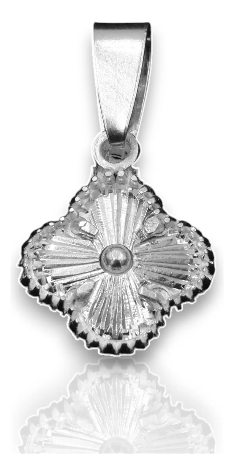 Aretes + Dije Trebol en Plata .925