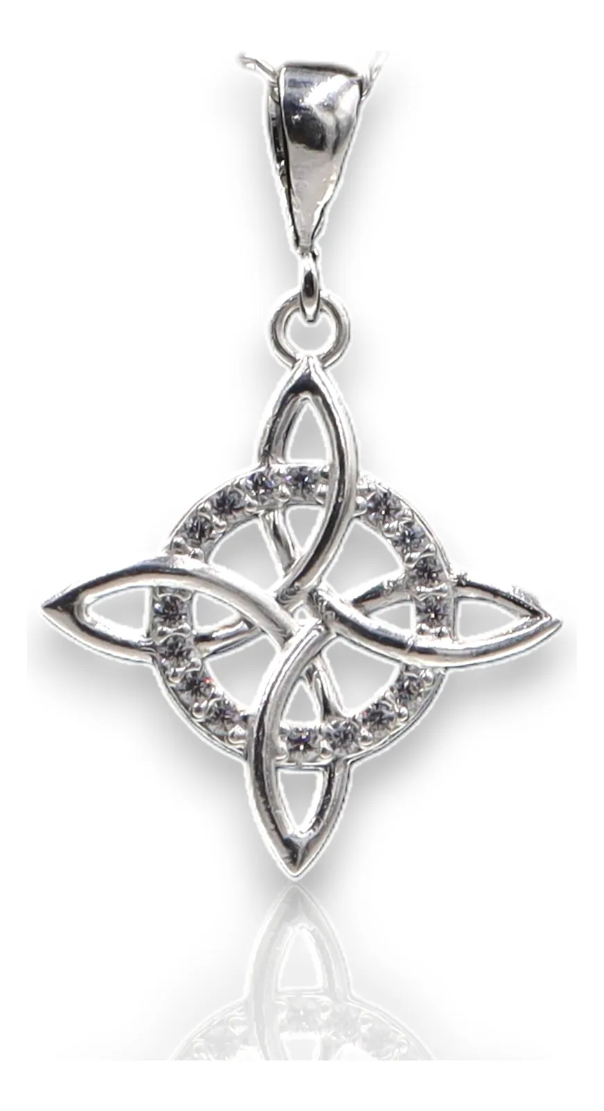 Aretes + Dije Nudo De Bruja en Plata .925