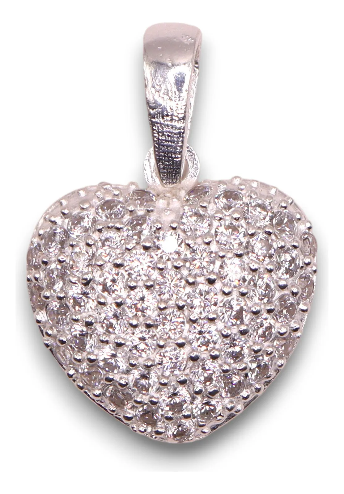 Dije Corazón Circonias Plata .925