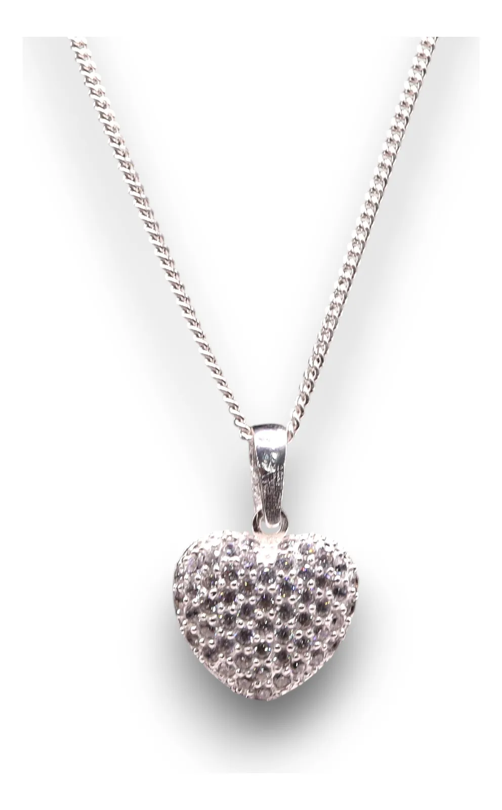 Dije Corazón Circonias Plata .925