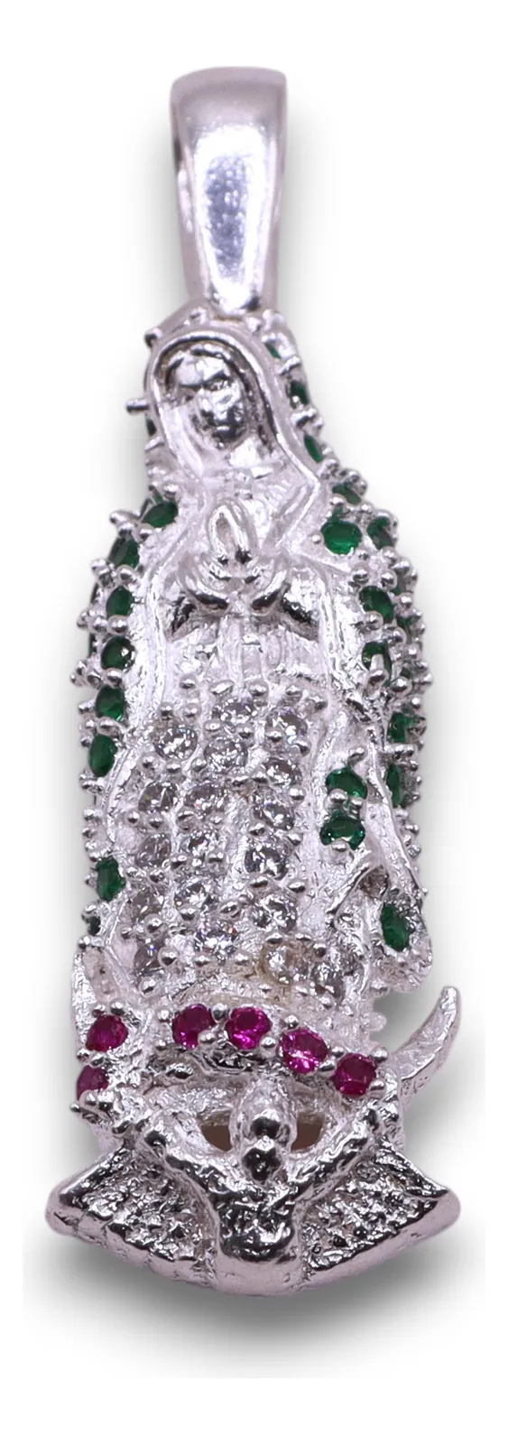 Dije Virgen Pequeña Multicolor Plata .925