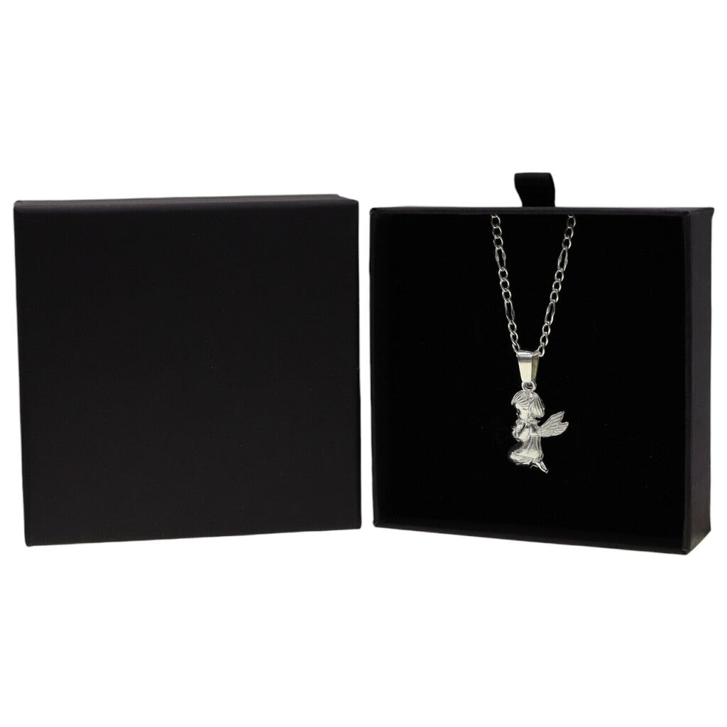 Dije de Niño Ángel + Cadena en plata .925