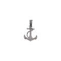 Dije Ancla Circonia + Cadena en Plata .925