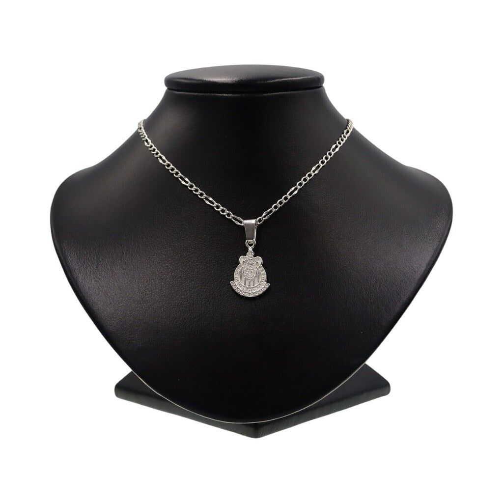 Dije Escudo Chivas + Cadena en Plata .925