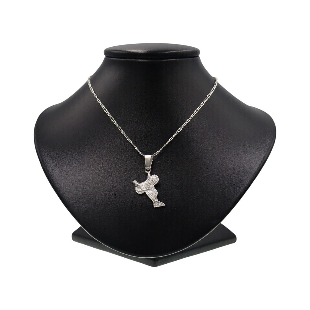 Dije Silla De Montar + Cadena en Plata .925
