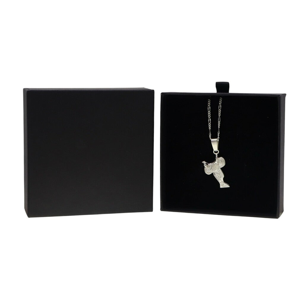 Dije Silla De Montar + Cadena en Plata .925