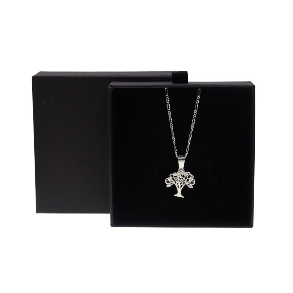Dije Árbol de la Vida con Circonia + Cadena en Plata .925
