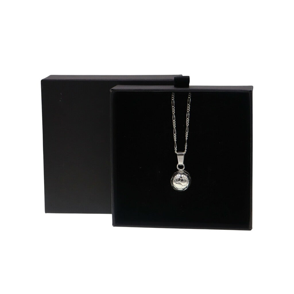 Dije Balón de Futbol + Cadena en plata .925
