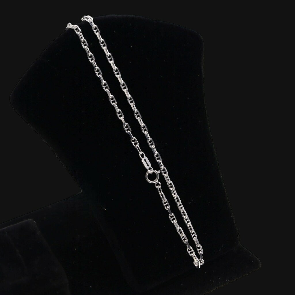 Cadena Guchi Ancla Delgada de Plata .925