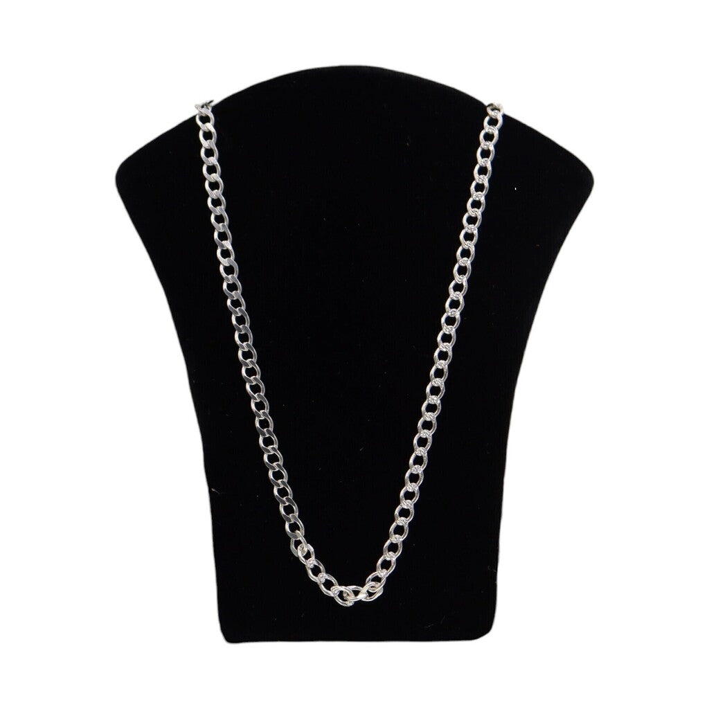 Cadena Barbada de Plata .925