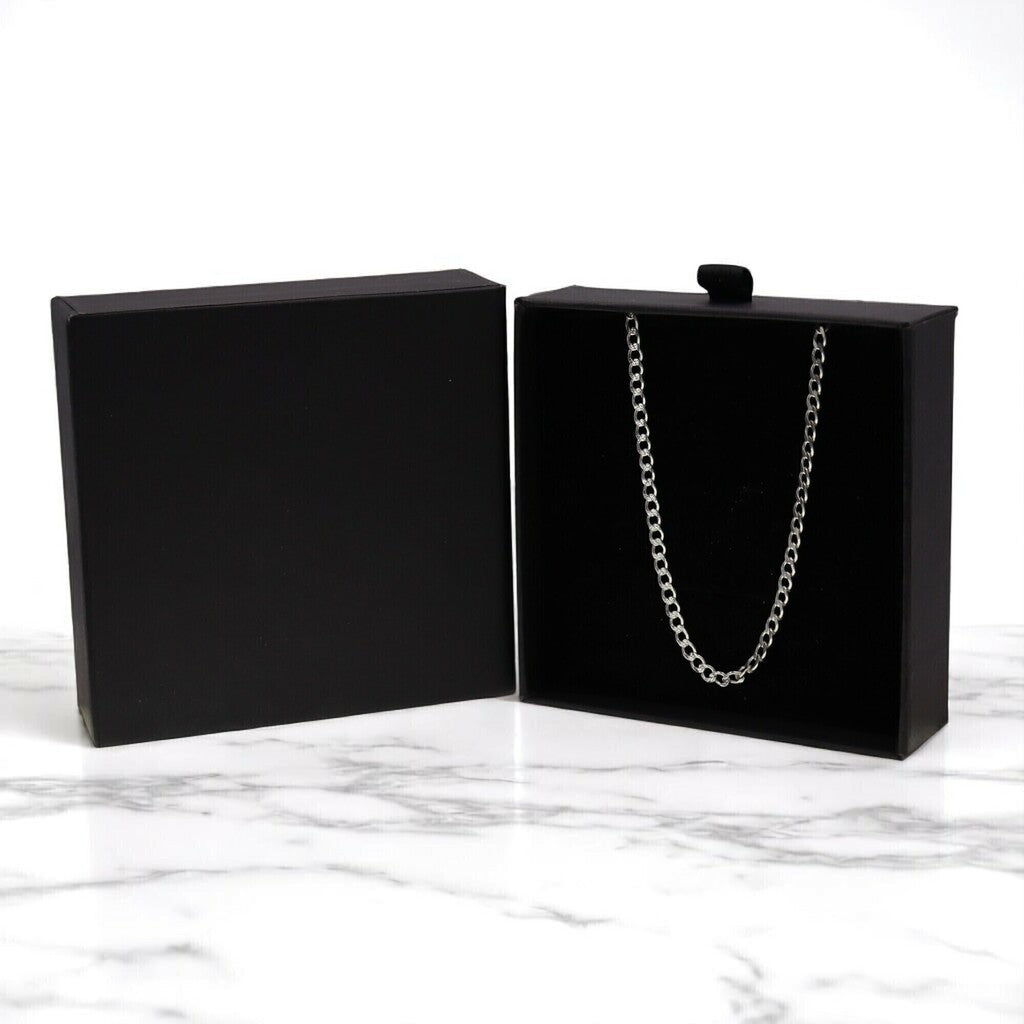 Cadena Barbada de Plata .925