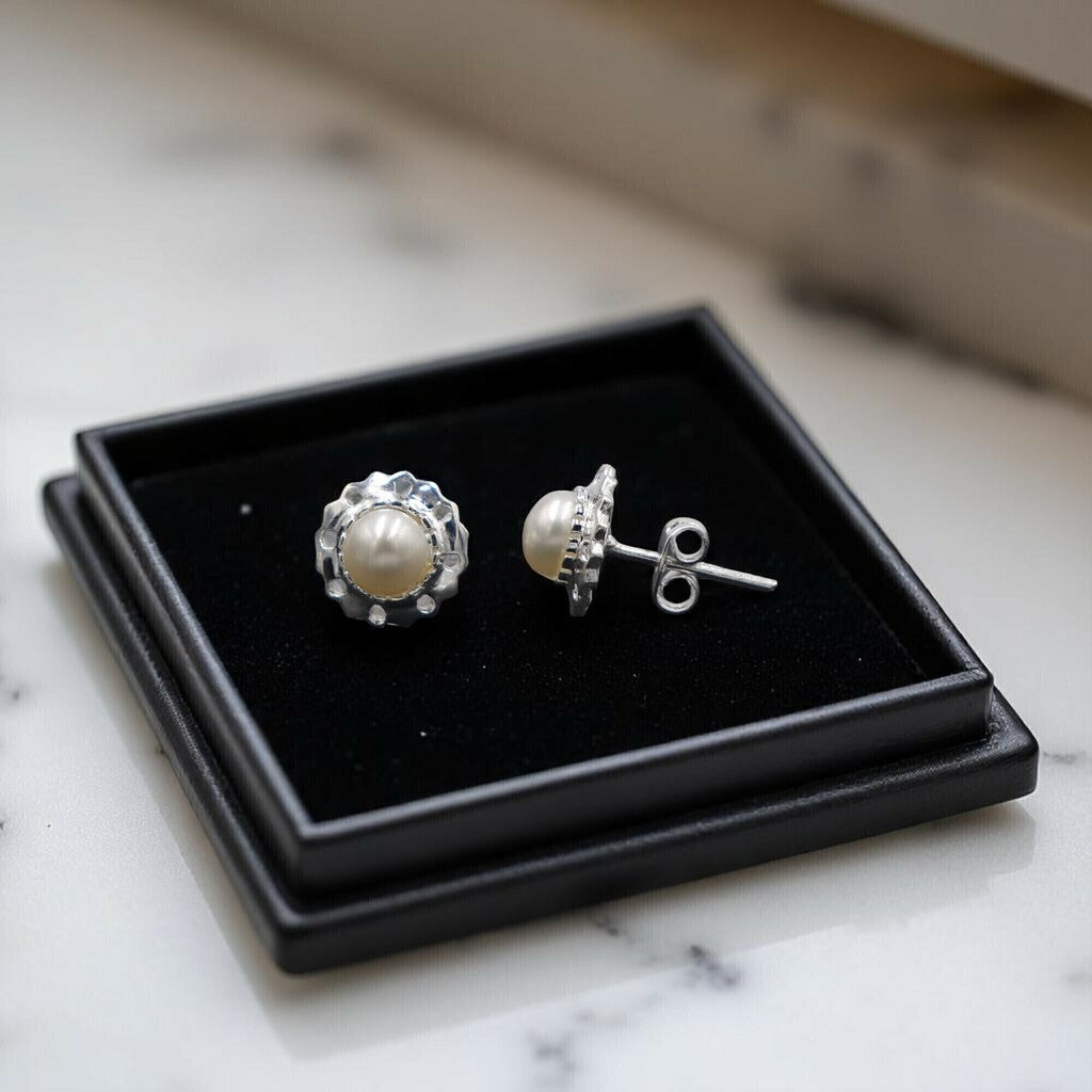 Juego de Perla de Plata .925