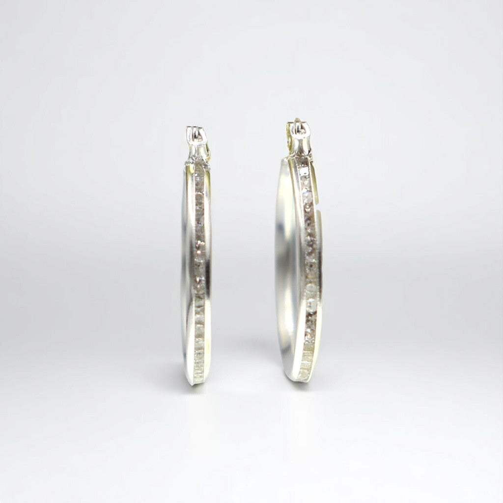 Arracadas Largas Circonia de Plata .925