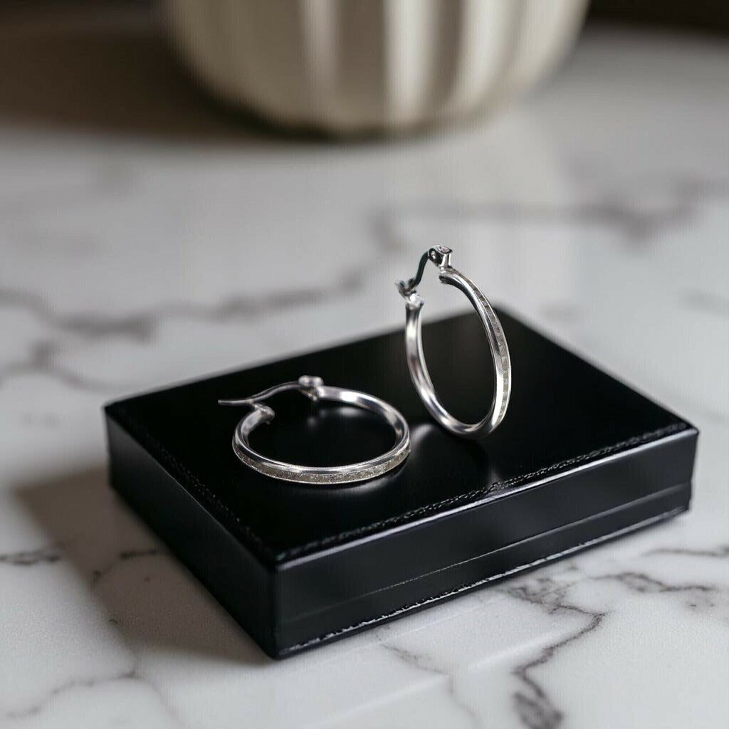 Arracadas Largas Circonia de Plata .925