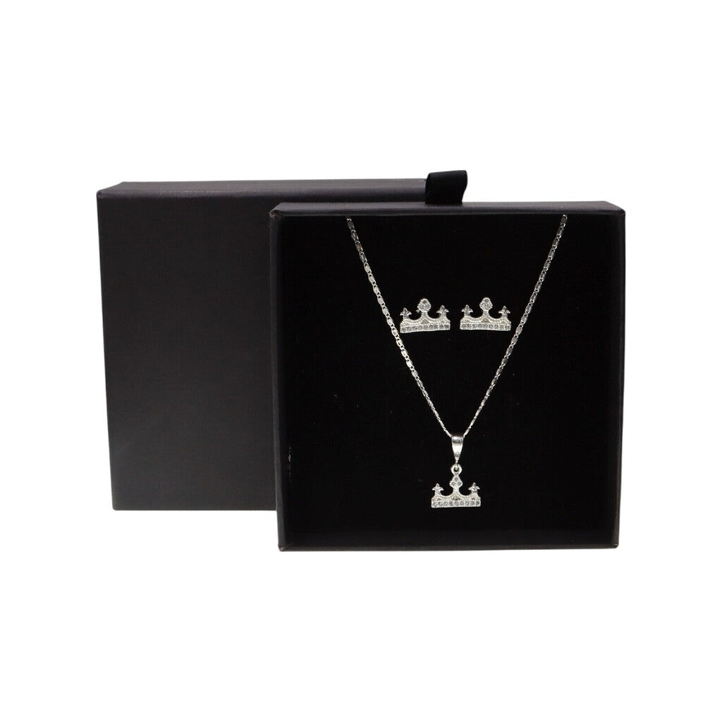 Juego de Corona de Plata .925