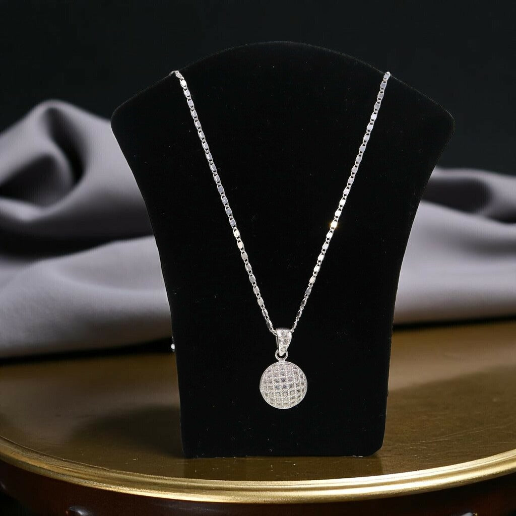 Juego de Circulo Circonia de Plata .925