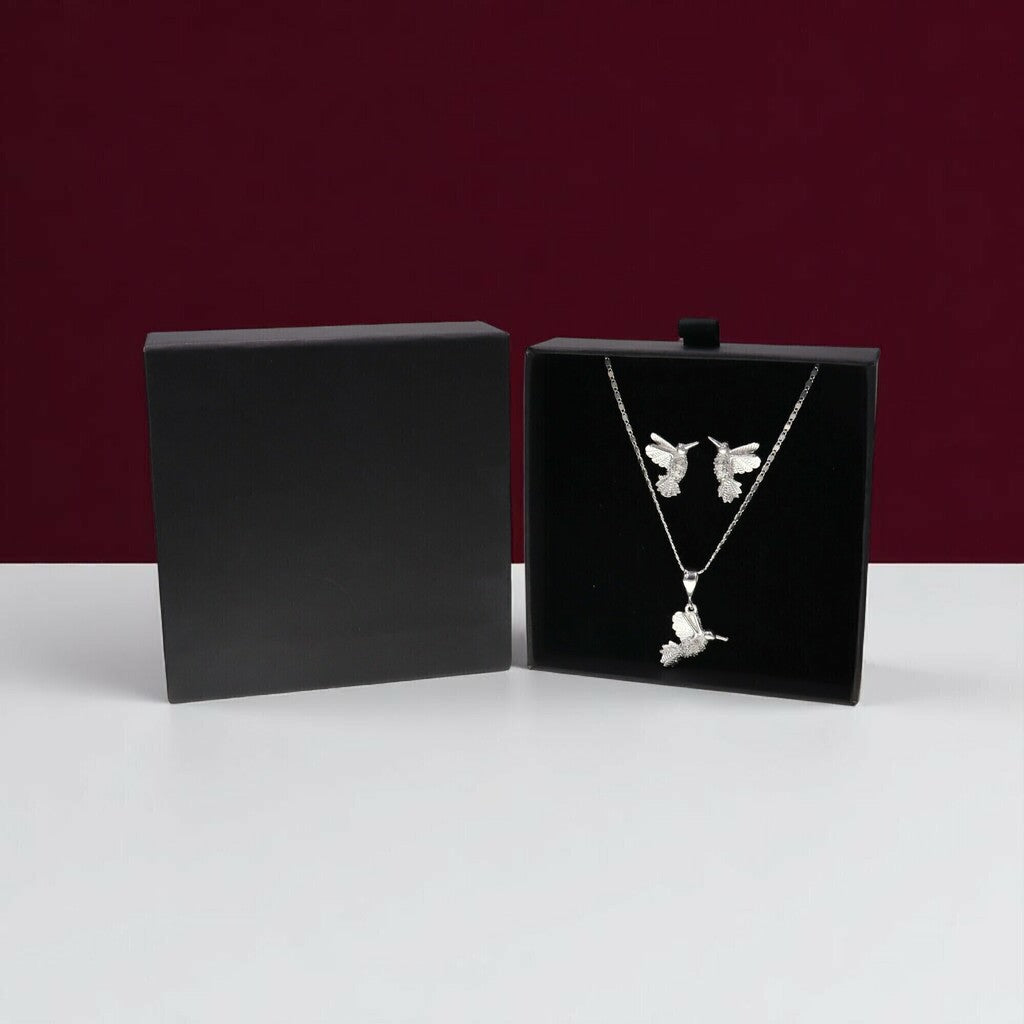 Juego de Colibri de Plata .925