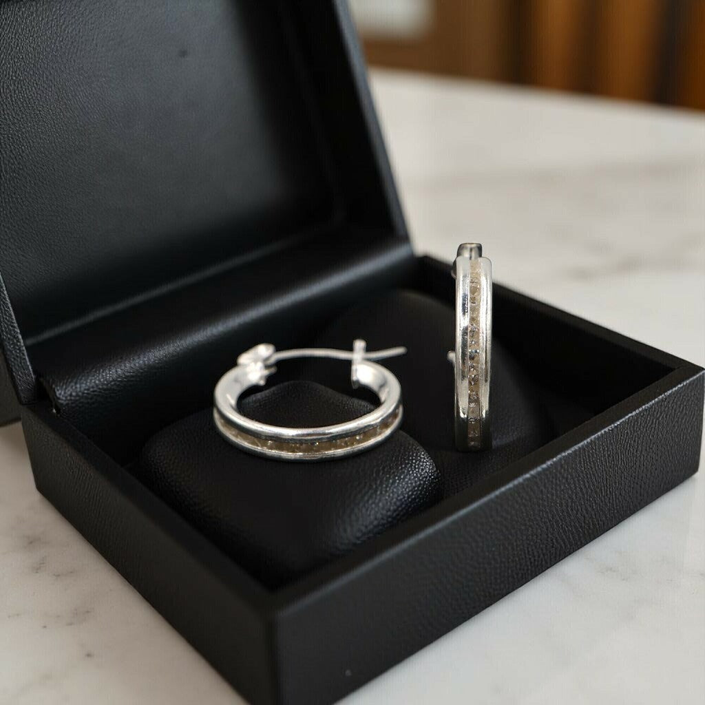 Arracadas Circonia de Plata .925