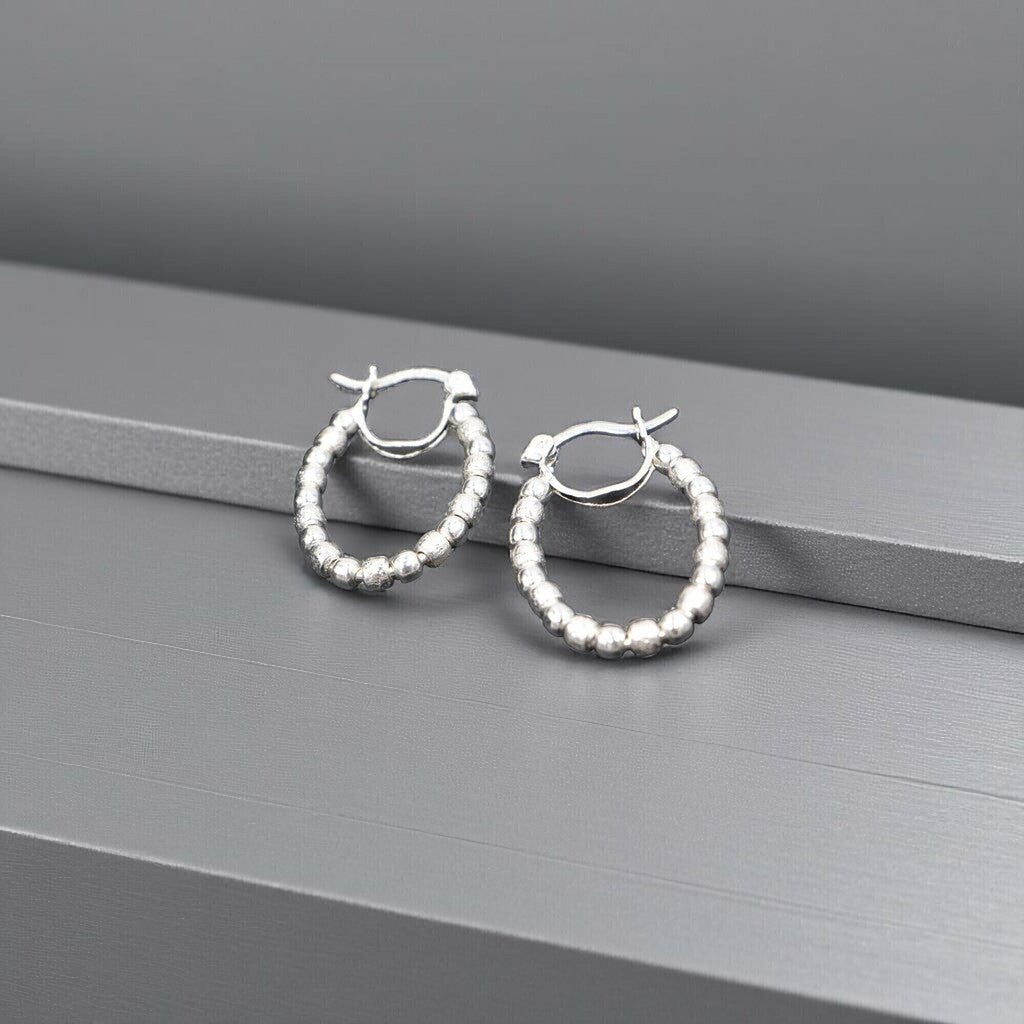 Arracadas Bolitas de Plata .925