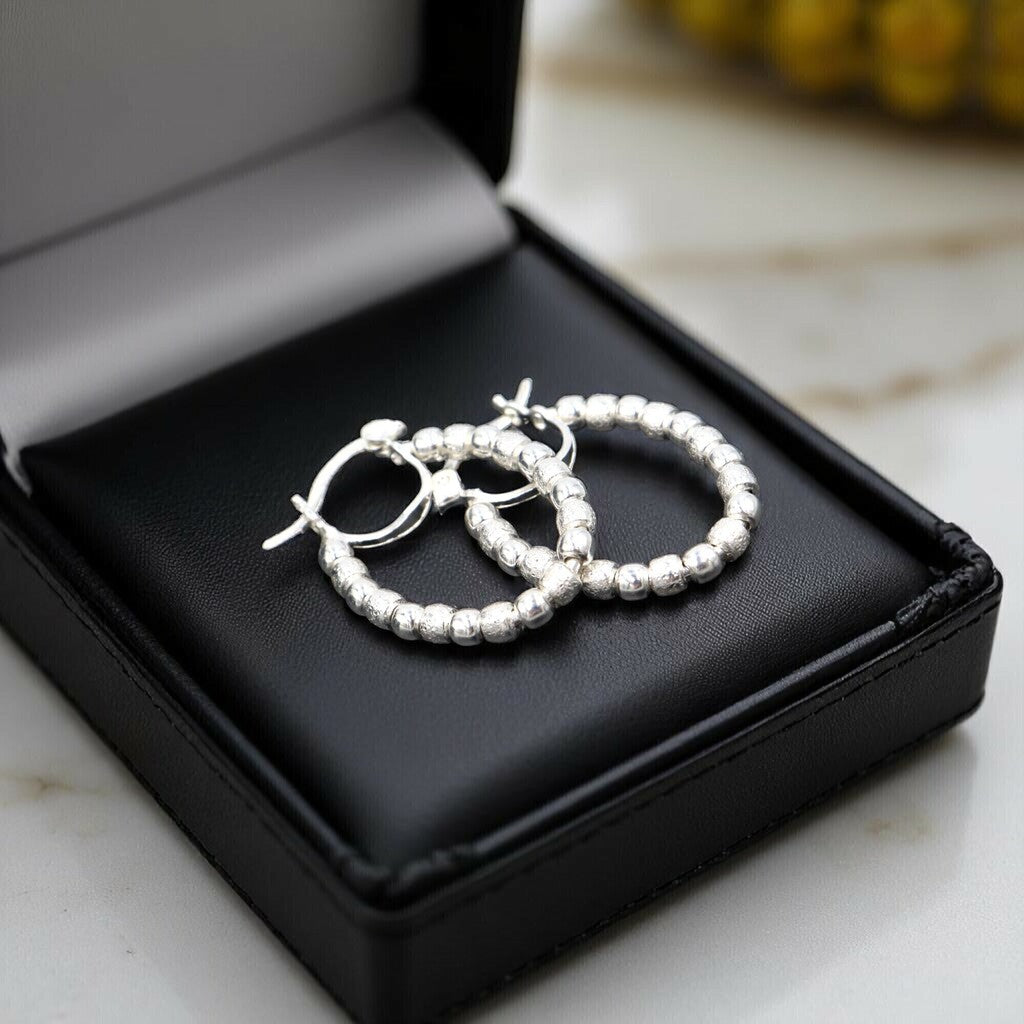 Arracadas Bolitas de Plata .925