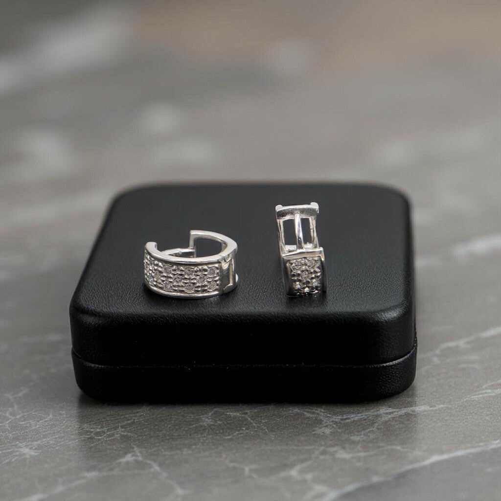 Arracadas Huggies de Plata .925