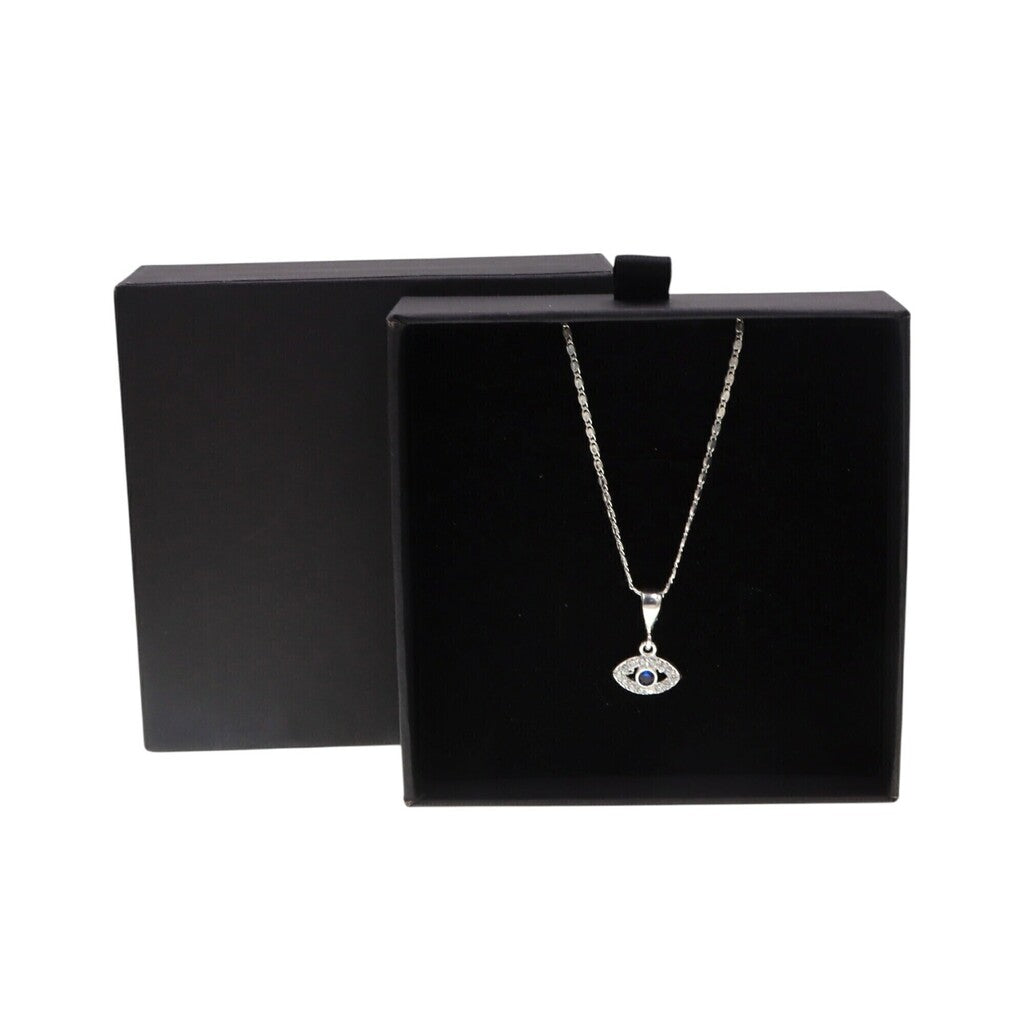 Dije Ojo Azul + Cadena de Plata .925