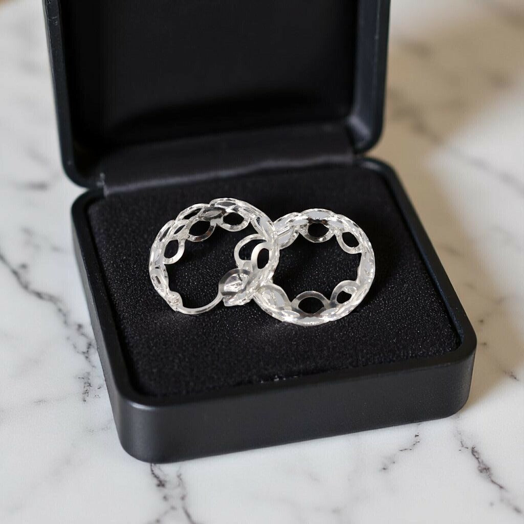 Arracadas Circulos de Plata .925