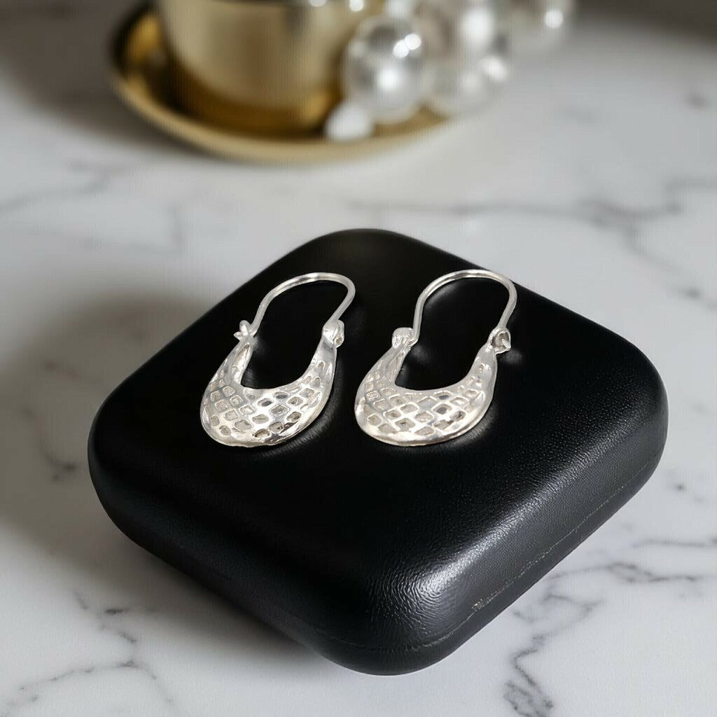 Arracadas Canasta de Plata .925