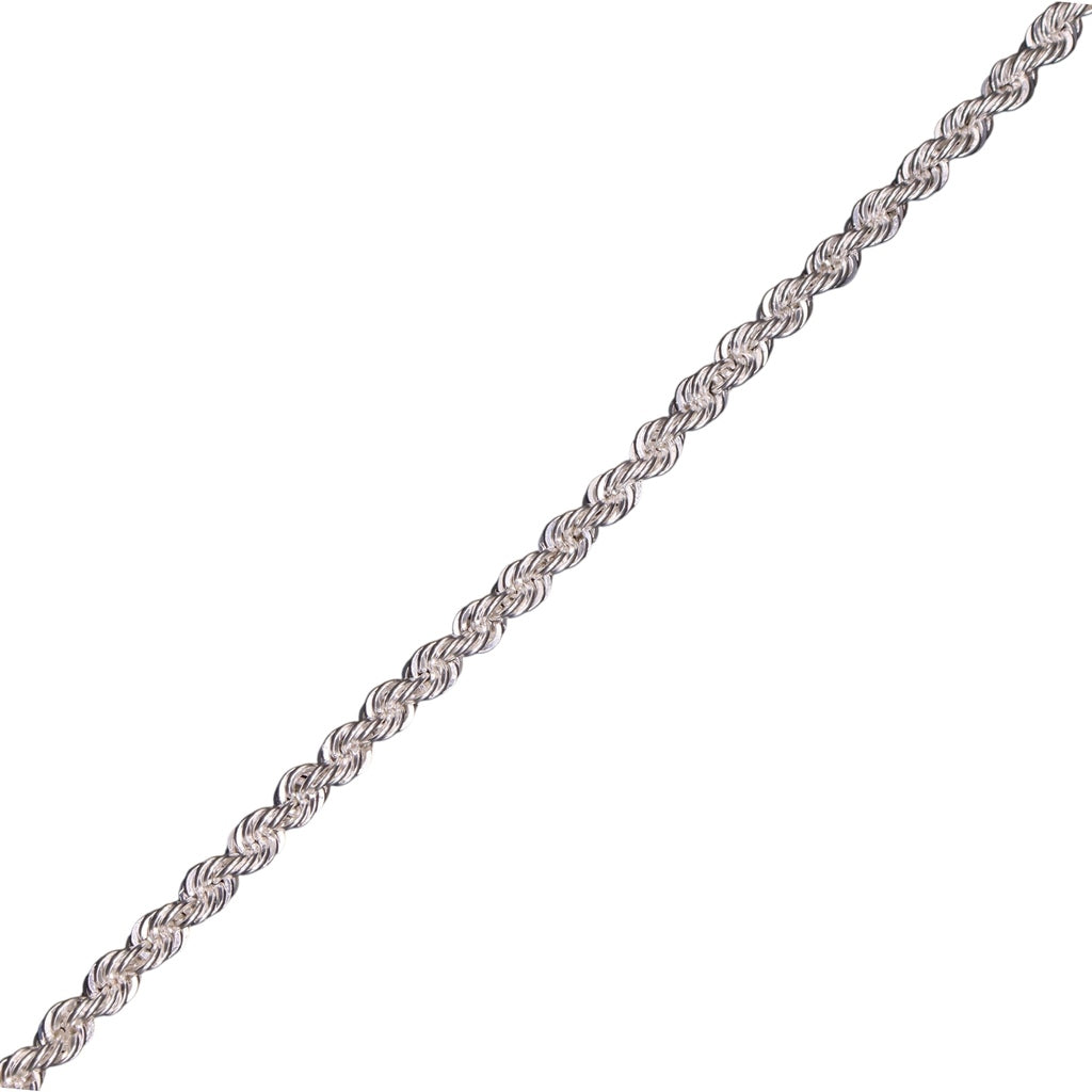 Pulso De Plata .925 Estilo Torzal 16.5 cm