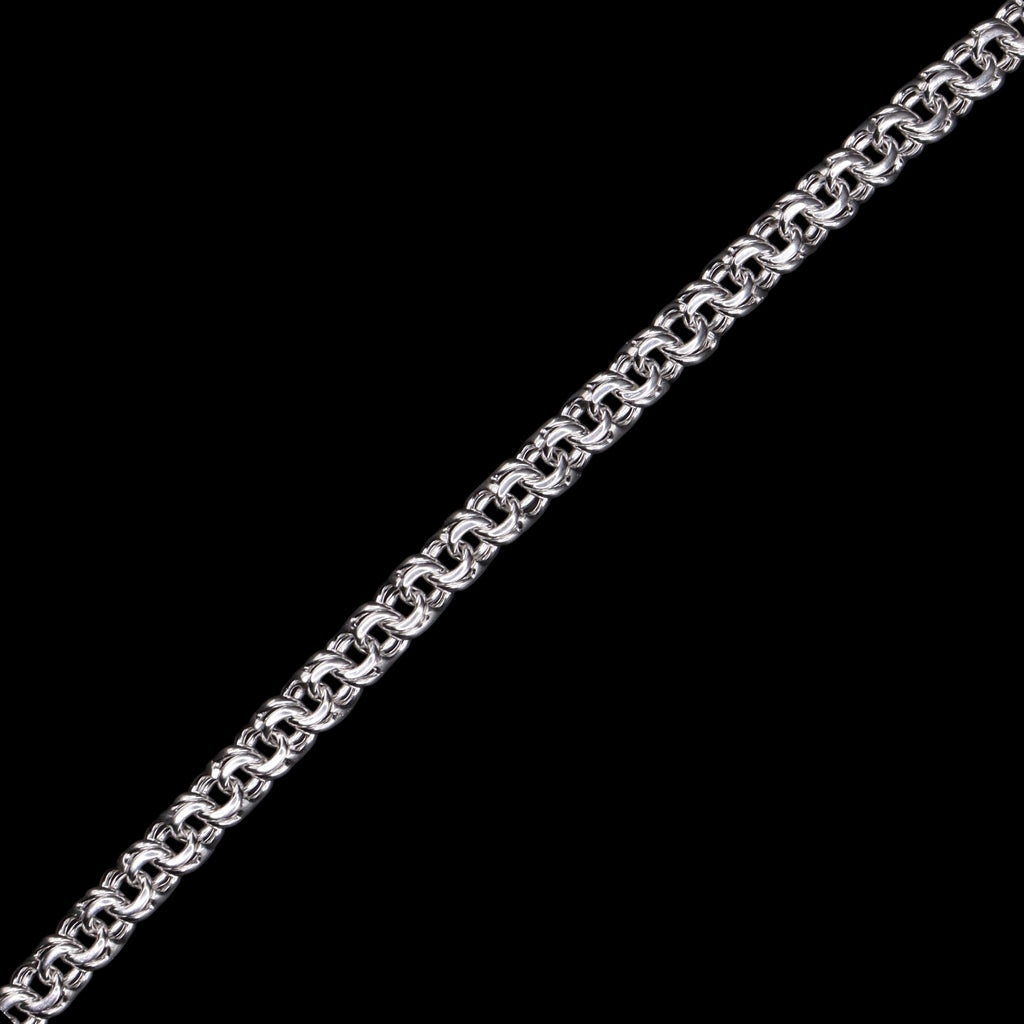 Pulso De Plata .925 Estilo Chino 20 cm