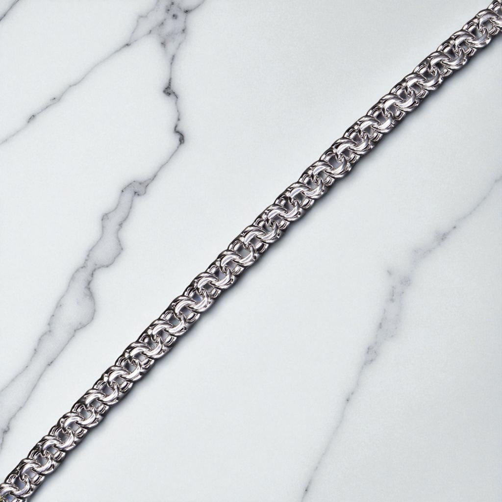 Pulso De Plata .925 Estilo Chino 20 cm