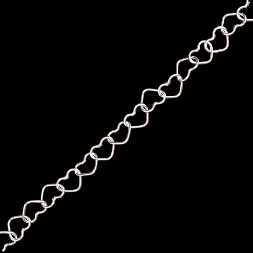 Pulso De Plata .925 Estilo Love Corazones 19 cm