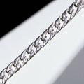 Pulso De Plata .925 Estilo Cubana Plana 20.5 cm