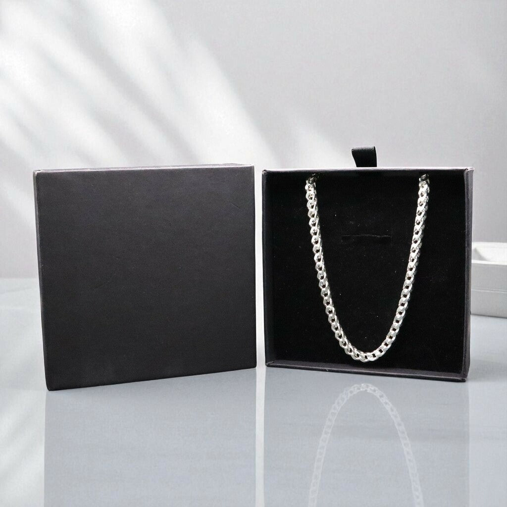 Cadena Espiga de Plata .925 60 cm