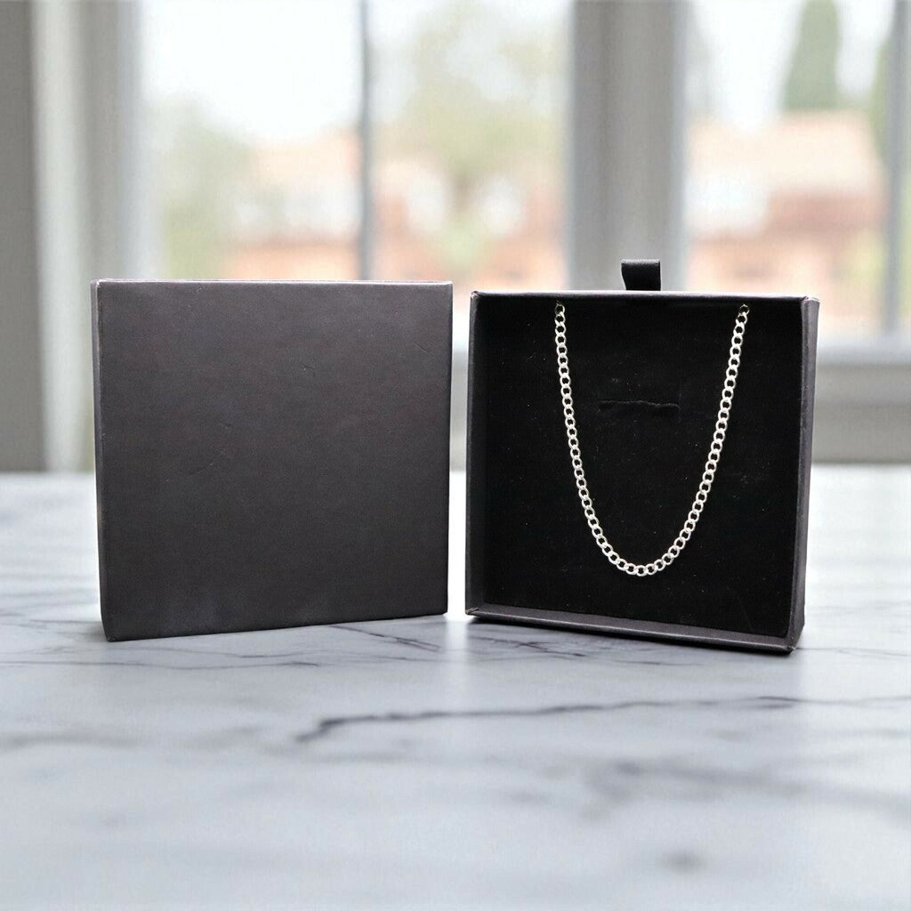 Cadena Cubana de Plata .925 55 cm