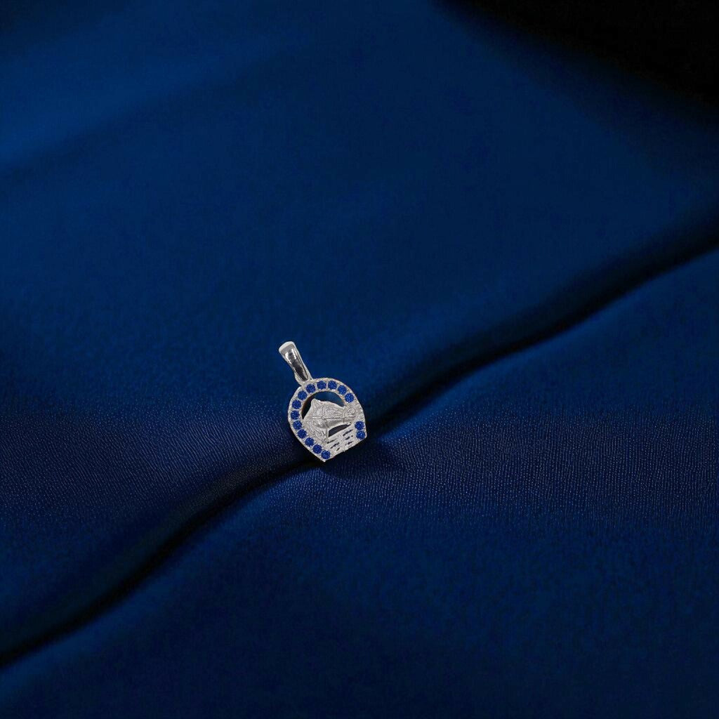 Dije De Caballo Con Herradura De Colores + Cadena en Plata .925