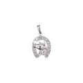 Dije Caballo Herradura + Cadena en Plata .925