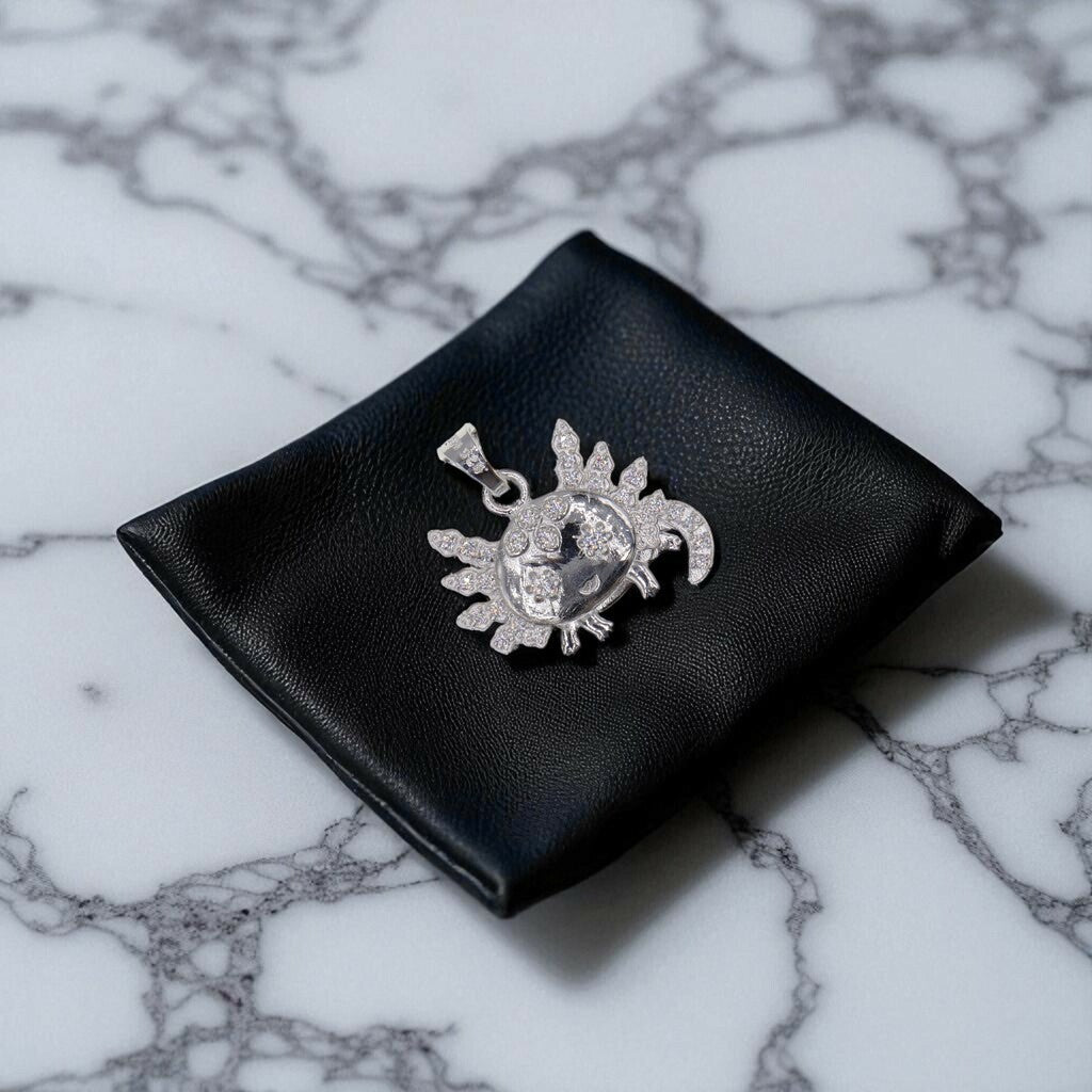 Dije De Ajolote + Cadena en Plata .925