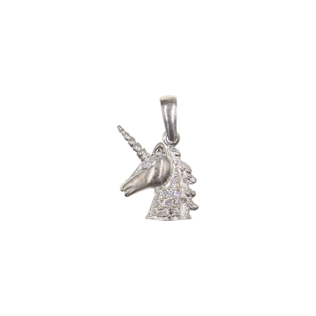 Dije De Unicornio + Cadena en Plata .925