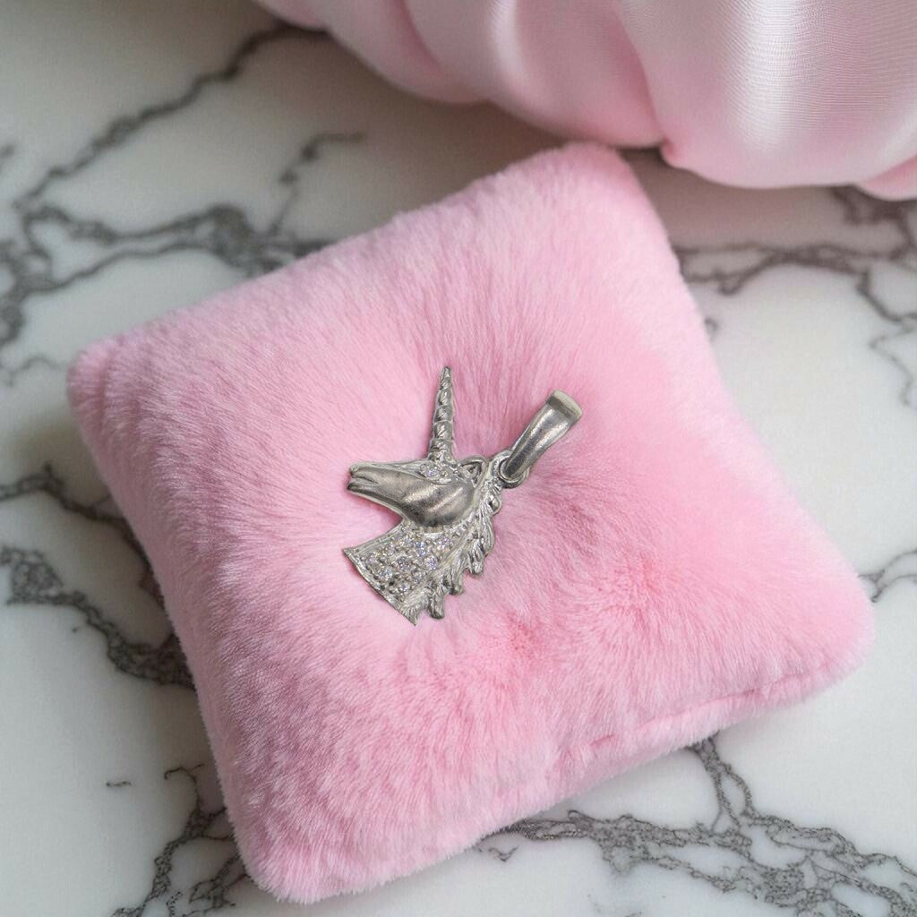 Dije De Unicornio + Cadena en Plata .925