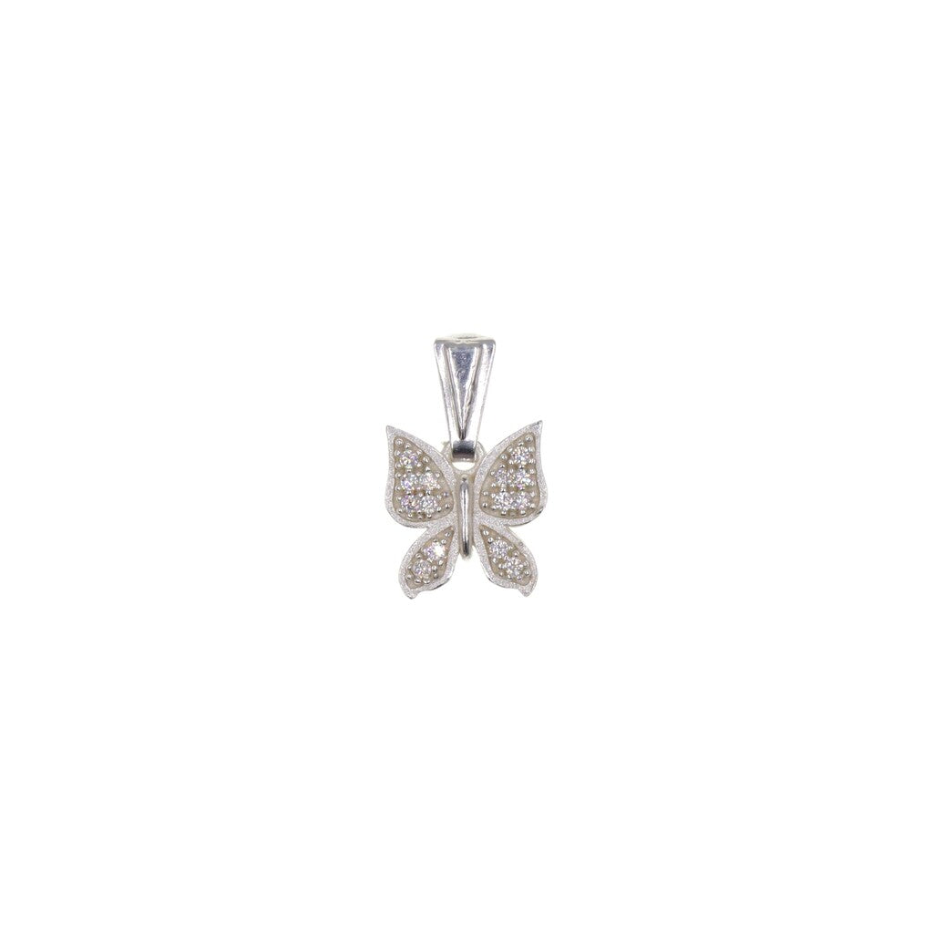 Dije De Mariposa + Cadena en Plata .925