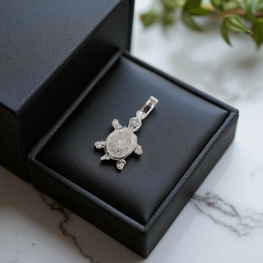 Dije De Tortuga + Cadena en Plata .925